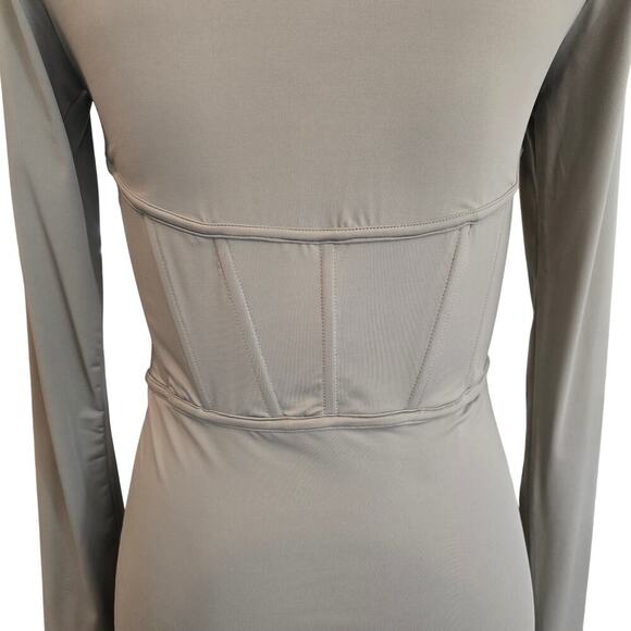 NWT Meshki Green Bodycon Corset Mini Dress Sz Small - Picture 5 of 8
